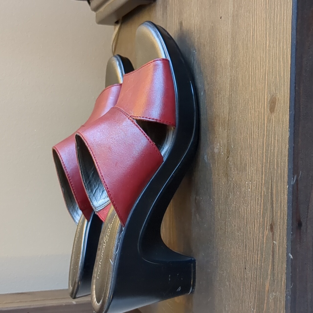 Naturalizer Red Mules size 11